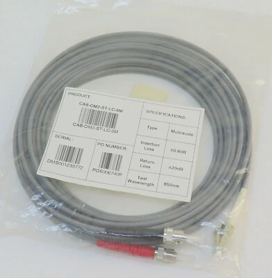ProLabs CAB-OM2-ST-LC-5M Multimode Fiber, OM2, ST to LC, 5M, Patch Cable - Image 1 of 3