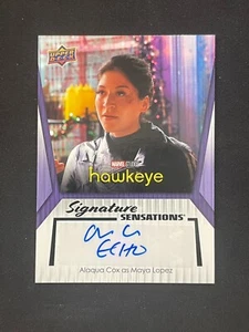Alaqua Cox as Maya Lopez 2024 UD Marvel Studio Series 1 Auto Sensations #SS-AC - Picture 1 of 2