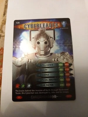 Cyber Leader (Exterminator) No.139 RARE Dr Who Battles In Time Card Vgc - Image 1 of 2
