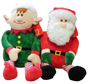 Peluche Babbo Natale ed Elfo 13" - 3 anni+ - Foto 1 di 3