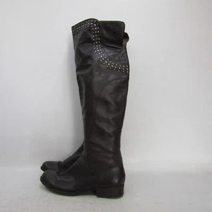 Matisse Womens Sz 11 M Brown Leather Zip 21" Shaft Knee High Fashion Boot - Picture 1 of 11