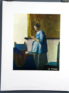 Woman In Blue by Johannes Vermeer 22 x 28 Inches Poster - Picture 1 of 1