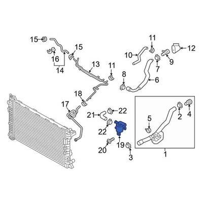For Audi SQ7 2020-2024 Audi Engine Coolant Control Valve Foto 1 de 4