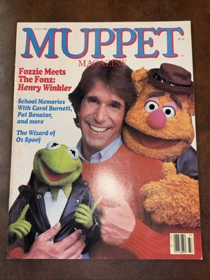 MUPPET Magazine Fall 1983 Henry Winkler Fonz Fraggle Rock Wizard Oz Circus - Image 1 of 4