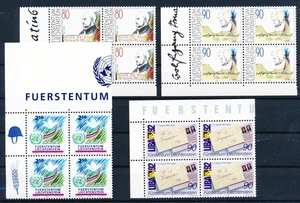 LS57815 Liechtenstein united nations historical figures blocks of 4 MNH - Picture 1 of 1
