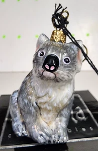 JOY TO THE WORLD KOALA BEAR ZKP1825 POLISH GLASS ORNAMENT ORIGINAL BOX - Picture 1 of 4