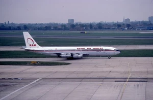 ORIGINAL 35mm Aircraft CN-RMC Royal Air Maroc - RAM BOEING 707 1984 #7549 - Picture 1 of 1