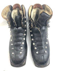 1960’s Skischuhe HENKE Koflach Made in Switzerland Triple Lace Size 10 MakeOFFER - Bild 1 von 7
