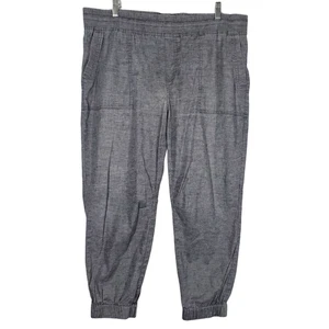Pantalones de chándal Prana Mantra para mujer XL gris carbón mezcla de cáñamo pull-on UPF50 yoga - Imagen 1 de 8