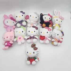 Hello Kitty Plush Lot Of 11 TY & Sanrio Most With Tags Stuffed Animal Rare READ - Picture 1 of 8