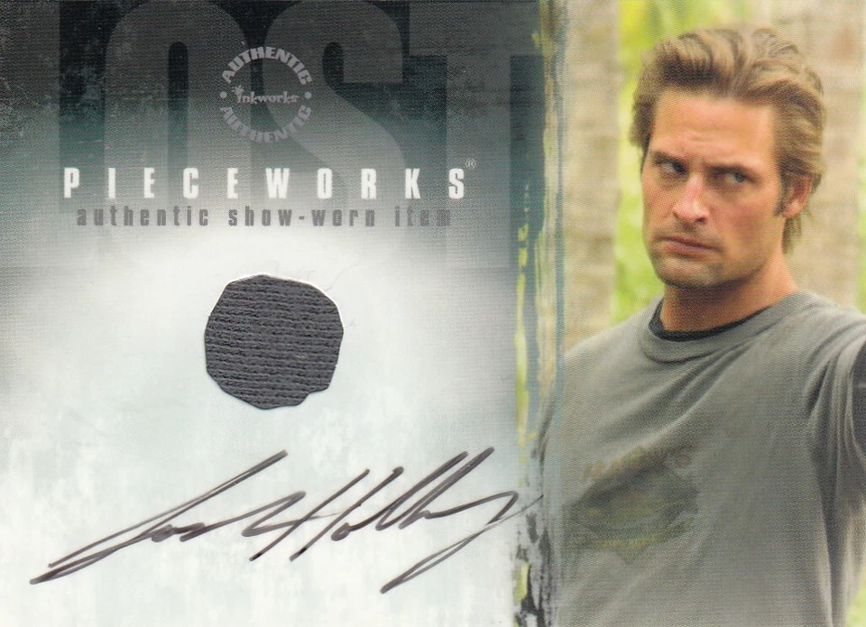 LOST SEASON 1 (2005) - PWA-2 JOSH HOLLOWAY (JAMES "SAWYER") AUTOGRAPH PIECEWORKS - Image 1 of 1
