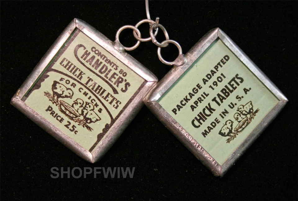 HTF Vintage Style Chandlers Chick Tablets Charm Ornament  Great For Easter - Image 1 of 1