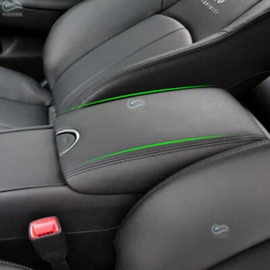 Center Console Armrest Leather Synthetic Cover For Infiniti G37 2010-2014 Black - Picture 1 of 5