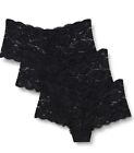Iris And Lilly Lace Cheeky Hipster Knickers Pack Of 3 In Black Size Uk 16 Bnwt