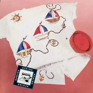 Neu in Verpackung Bügelbild Segelboot Kit Applikationen Bügelbild Innovationen neu nie geöffnet - Bild 1 von 5