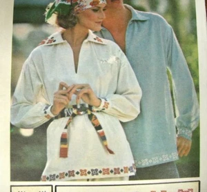 Mens Shirt Sewing Pattern Collared V-Neck Vintage Butterick 4337 Size L Uncut - Picture 1 of 5