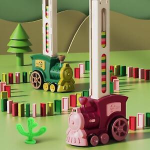 Domino Train Blocks Set Automatic Domino Building Blocks Creatives Toy Gifts  