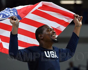 Kevin Durant USA Men's Basketball Gold Medal 2016 RIO Olympic 8x10 Photo - Picture 1 of 1