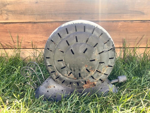 Antique Vintage Snail Sprinkler Metal Garden Sculpture Water Feature Black Cover