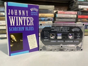 Johnny winter Scorchin blues cassette tape Rare Sony music 1992 blues Tested - Picture 1 of 3