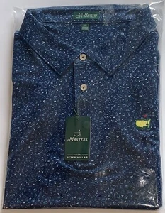 Masters Peter Millar Polo Golf Camisa XL Hombre Azul Nuevo 2025 - Imagen 1 de 12