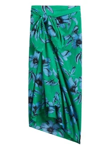 NUEVO CON ETIQUETAS*Banana Republic Rectangular PAREO/BUFANDA*75"" x 45"" Azul/Verde Floral*Sarong - Imagen 1 de 2