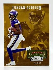 2023 Panini Contenders Rookie Stallions #24 Jordan Addison RC Minnesota Vikings - Picture 1 of 2