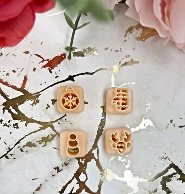 Clay cutters Mini Christmas Set 1| Polymer clay cutters| Christmas cutters| Clay - Image 1 of 4