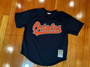 Cal Ripken Jr Baseball Jersey Mitchell & Ness Retro Baltimore Orioles Sz XL MLB - Picture 1 of 9
