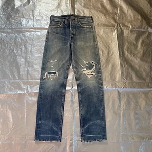 RARE VINLVC USA Men LEVI'S 201xx BIG E SELVEDGE BELT 555 (Fit 31x32) - Picture 1 of 13