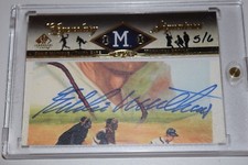 2008 SP Prime Legendary Signatures Cuts EDDIE MATHEWS Braves HOF Auto 5/6