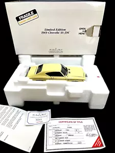 DANBURY NEUWERTIG LIMITIERTE EDITION GELB 1969 CHEVELLE SS 396 NIE AUSGESTELLT - Bild 1 von 7