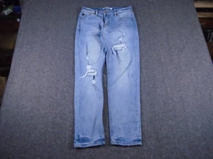 Kanan Jeans Womens 3 25 Blue Aries Boyfriend Straight Distressed Light Denim - Picture 1 of 14