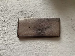Loewe Women’s Charcoal Leather Classic Long Wallet - Picture 1 of 3