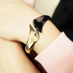 Damen Armband Schwarz Gold Schmuck Mode - Bild 1 von 6