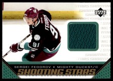 2005-06 Upper Deck Shooting Stars Sergei Fedorov Anaheim Mighty Ducks #S-SF