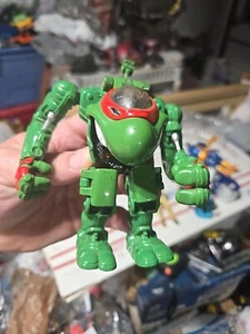 Vintage 1996 TMNT MUTA Force Robomatic Raphael Mech Suit Mutant Ninja Turtles Robot - Foto 1 di 18