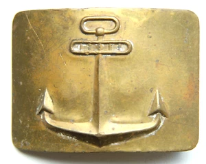 UdSSR Russische Sowjetische Marine Fluss Gürtelschnalle mit Anker - Bild 1 von 4