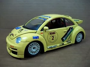 Burago ~ Volkswagen New Beetle Cup (1999) ~ Yellow #2 ~ 1/24 Scale - Picture 1 of 10