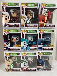 9 Funko Pop! DC Comics Holidays - Batman, Joker, Harley, Flash, Superman - ¡NUEVO! - Imagen 1 de 19