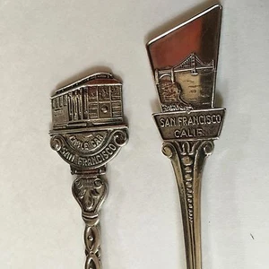 Zwei Vintage Souvenir Löffel, San Francisco Kalifornien. - Bild 1 von 5