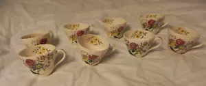 8 Vintage Copeland Spode Great Britain Gainsborough Floral Tea Cups Older Stamp - Picture 1 of 12