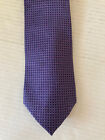 G.H. Bass & Co. Men's Necktie Tie Silk Purple Blue Dots