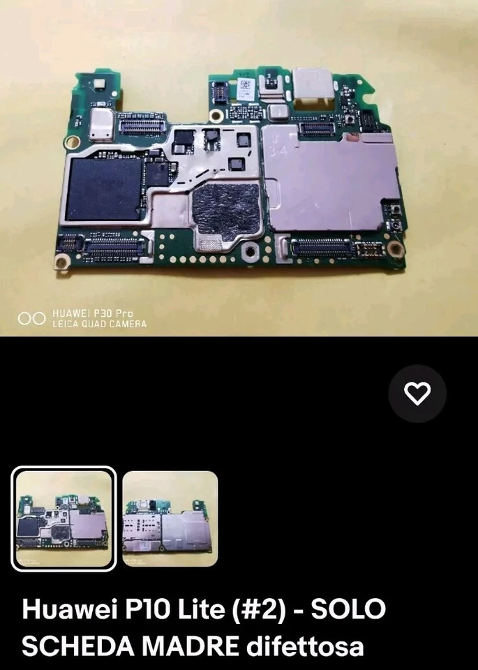 Huawei P10 Lite (#2) - SOLO SCHEDA MADRE difettosa  - Immagine 1 di 1