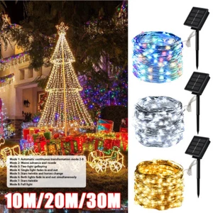 100-400 LED Solar Power String Fairy Lights Garden Outdoor Party Christmas Lamp - Picture 1 of 12