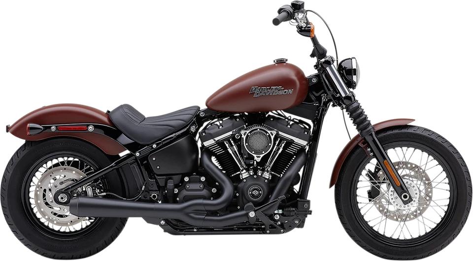 Cobra El Diablo 4in. 2:1 Exhaust, Black Harley Low Rider, Slim, Street Bob 18-20 - Image 1 of 1