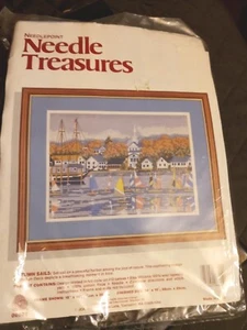 Needlepoint Needle Treasures AUTUMN SAILS Kit NEW SEALED #06602 - Picture 1 of 2