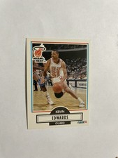 1990 Fleer Basketball Card #99 Kevin Edwards Miami Heat