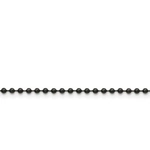 Stainless Steel 2.4mm IP Black-plated 24in Ball Chain - Picture 1 of 3