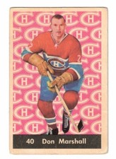 1961-62 Parkhurst # 40 Don Marshall Montreal Canadiens G